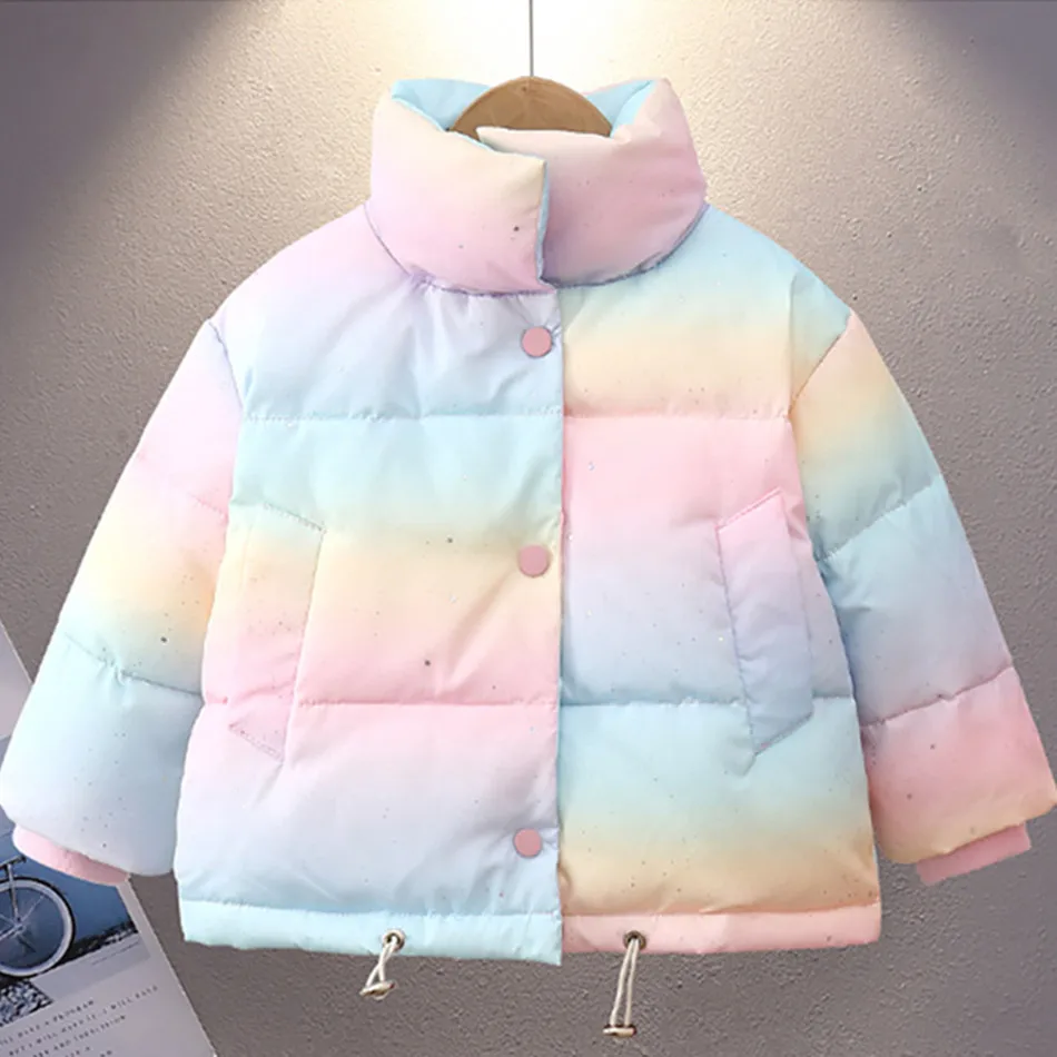 

Детская зимняя куртка, ссветильник кие пуховые куртки для маленьких девочек, детская верхняя одежда, комбинезон для мальчиков, теплая пухов...