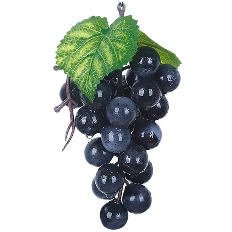 10 пучков искусственного черного винограда поддельные фрукты Дом Кухня вечерние
