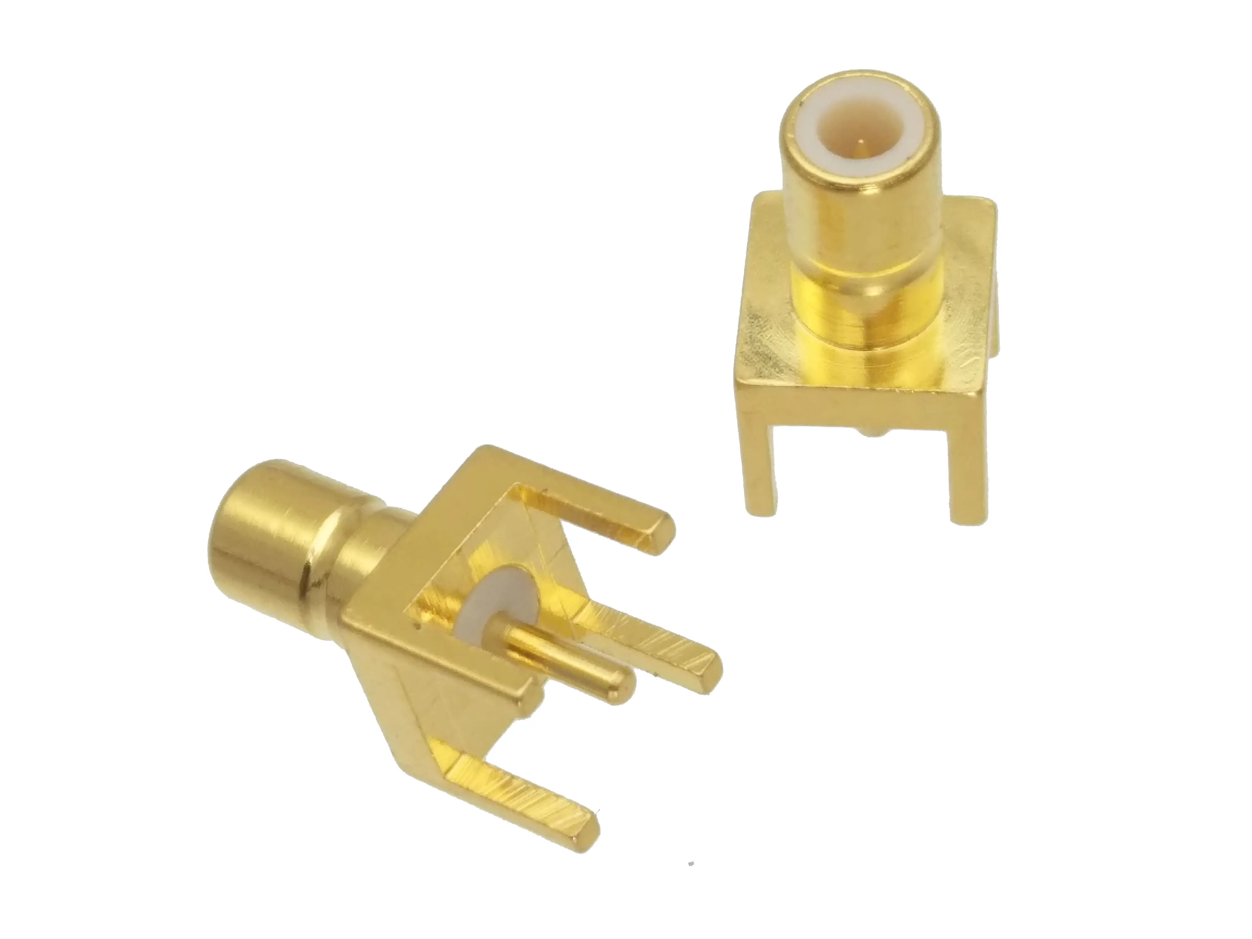 

Connector SMB male Plug solder PCB mount straight RF Coaxial