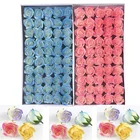 50 шт. цветное искусственное мыло, цветные розы, букет невесты, Декор для дома и свадьбы, скрапбукинг, товары сделай сам, цветы для мыла