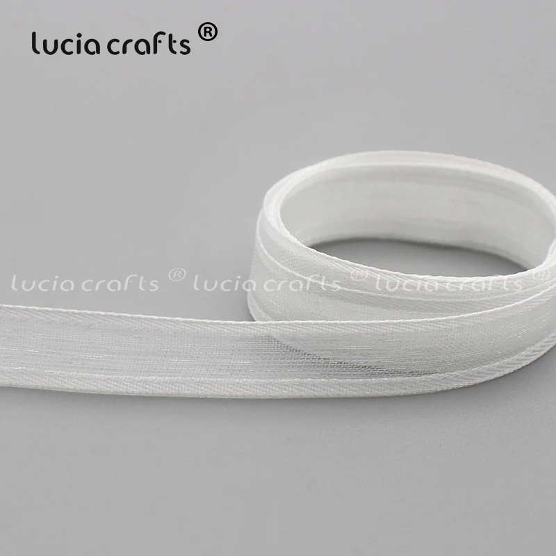 Lucia crafts разноцветные варианты 10 мм лента из органзы для одежды материалы DIY шитье и бант для волос аксессуары P0308