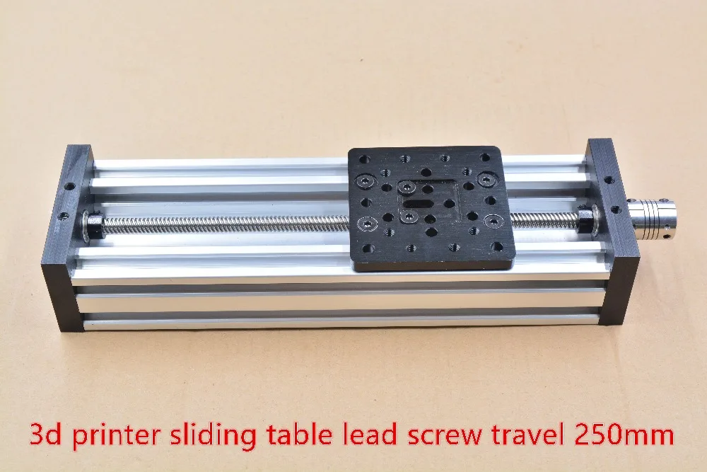 3d printer Z axis diy c-beam CNC sliding table lead screw travel 250mm T8 8mm linear actuator bundle kit set | Компьютеры и офис