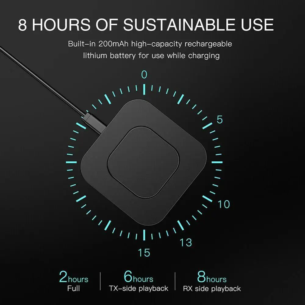 Беспроводной Bluetooth 5 0 передатчик приемник USB аудио адаптер HD 3 мм AUX Разъем для ТВ