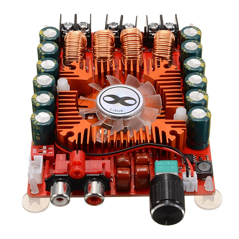 BTL220W аудио усилители доска TDA7498E 160W+ 160W 2 канальный цифровой аудио аккустическая система для Мощность модуль усилителя DC 15 е-байка 36В