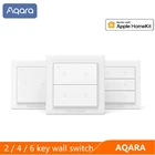 Умный выключатель Xiaomi Aqara OPPLE, Беспроводной Выключатель Zigbee с дистанционным управлением, 246 кнопок, настенный выключатель для умного дома mi home  HomeKit