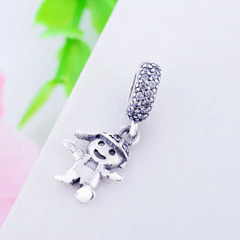 Подвеска Шарм из серебра 925 пробы с бусинами для мальчиков и девочек|Бусины| |