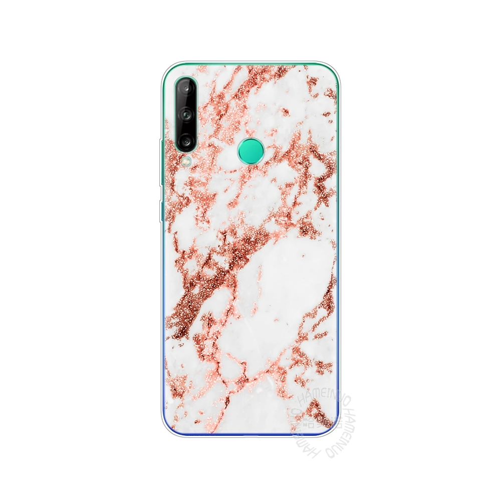 Силиконовый чехол для телефона huawei p40 lite E pro Y7P Y6S Y9S NOVA 5T с золотым мраморным