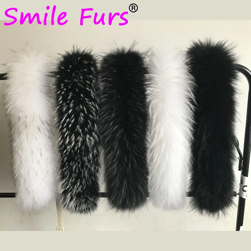 Новинка 2021 г. большой роскошный меховой шарф из натурального меха енота 75*12 5 см