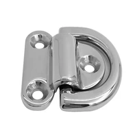 boat 316 stainless steel 62mm folding pad eye d ring handle tie down anchor point truck d shaped buckle trailer pull ring