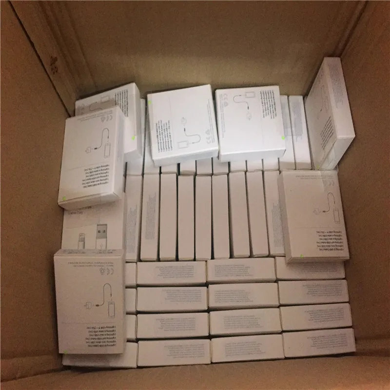 

100 teile/los Neue Box 1m/3ft E75 Chip OD: 3,0mm Daten Sync USB ladegerät Kabel für telefon 11 7 8 Plus XS XR
