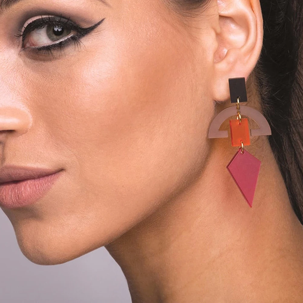 

Elegant Fashion Trend Earrings for Women Candy Color Series Earrings Dangle Female Popular Ear Jewelry Quality Body Decoration