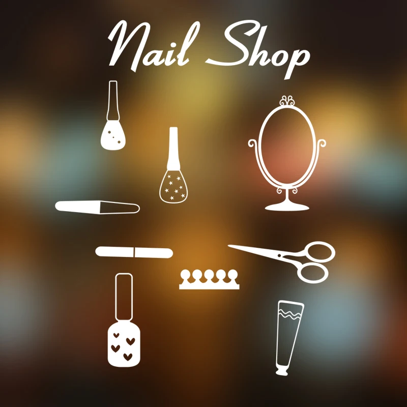 Наклейки для маникюра салонов макияж спа наклейка красивые плакаты виниловые