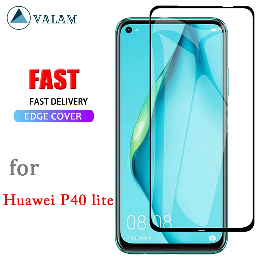

VALAM 9D Tempered Glass For Huawei P40 lite Screen Protector Glass Full Cover Body Huawei P40 lite p40lite Glass