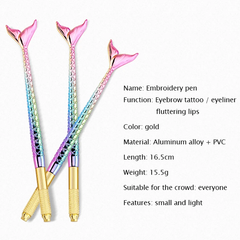 2pcs beauty microblading pen Microblading Tattoo Machine For semi-Permanent Makeup Eyebrow lip eyeline Manual 3D |