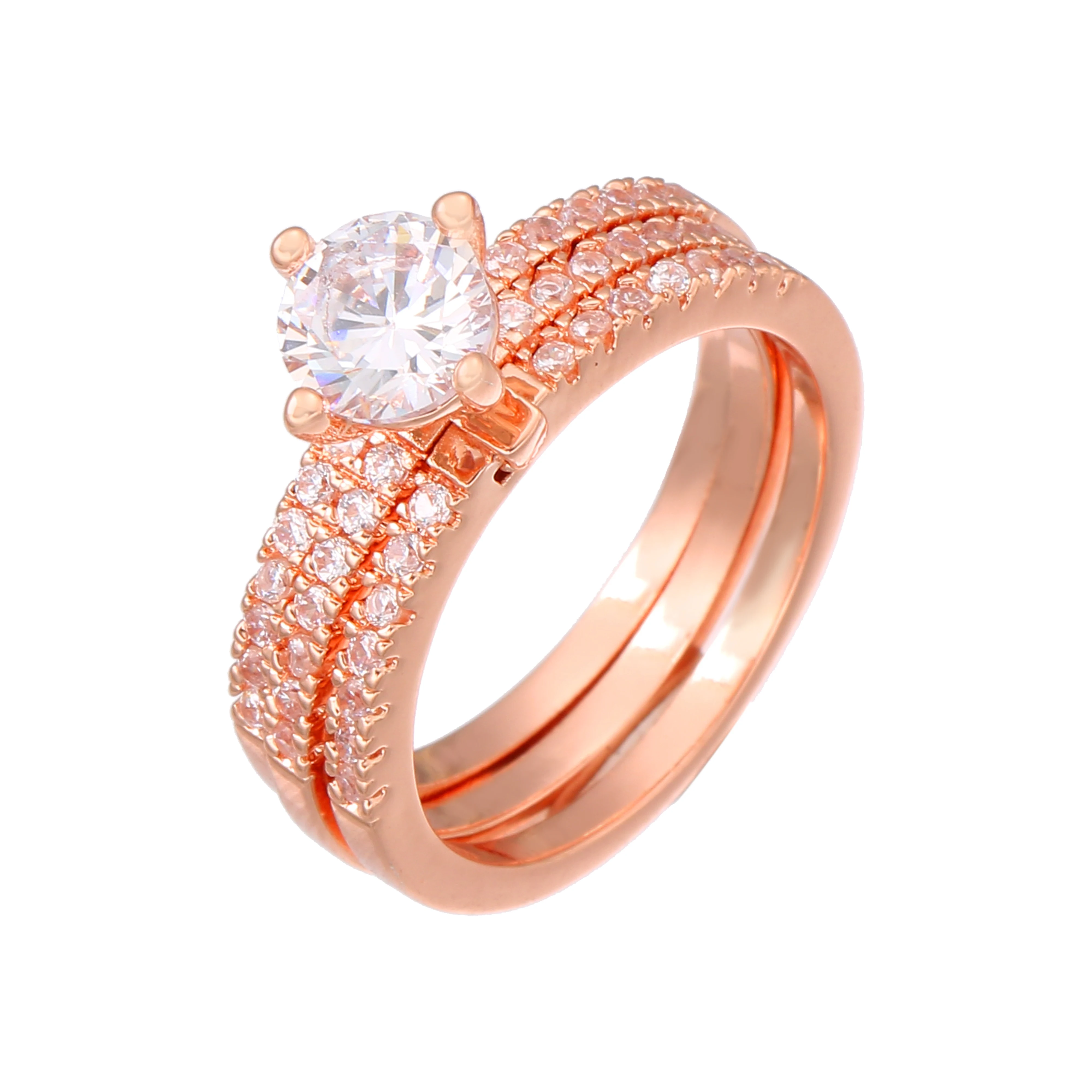 

L'amour&ma Luxury Claws Design Multilayer Crystal Ring Shiny Engagement Wedding Rings For Women Jewelry Party Gifts Anillos