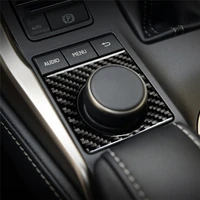 for lexus nx 200 200t 300h car accessories knob panel decorate carbon fiber interior trim car stickers 3d patch