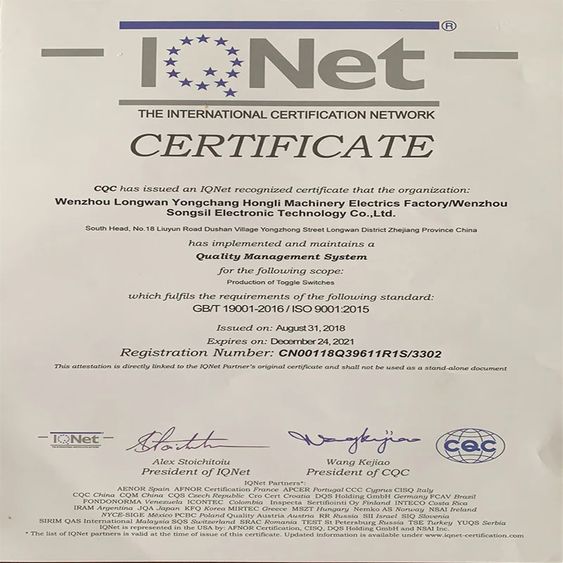 Кулисный Переключатель плоская ручка 3 Pin фиксация SPST ON-6 мм CQC UL по ограничению на
