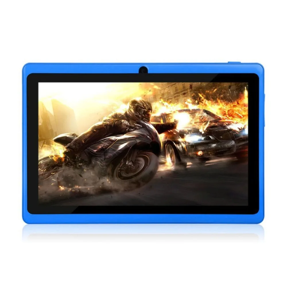 Планшет 7 дюймов Android TFT дисплей HD 1080P 1024x600 четырехъядерный детский подарок планшет Bluetooth Wifi 512 Мб+ 8 Гб игры планшеты с двойной камерой