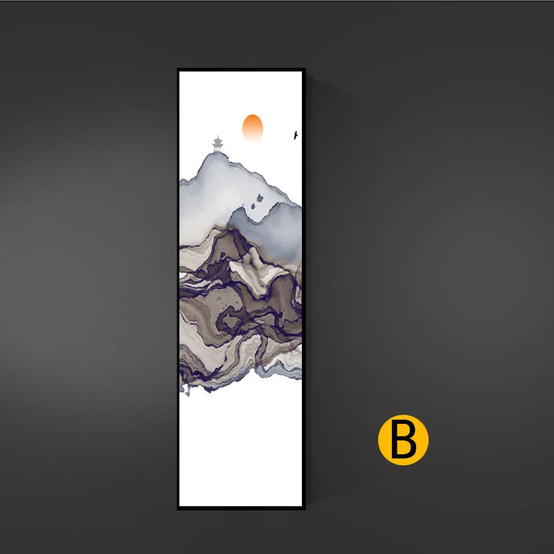 

Simple New Chinese Landscape Landscape Canvas Painting Art Abstract Print Poster Picture Wall Living Room Home Decoration