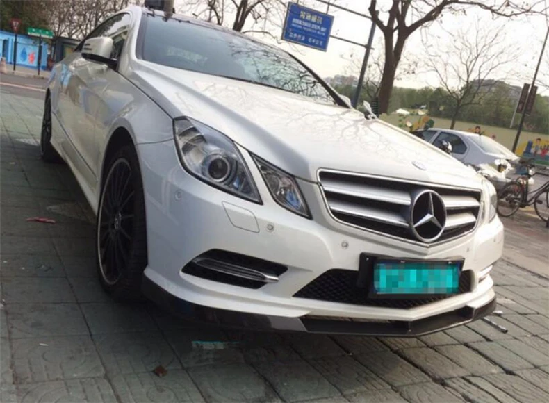 Передний спойлер из углеродного волокна для Mercedes Benz W207 E Class Coupe E260 E300 E63 2009 10 11 2012 2013