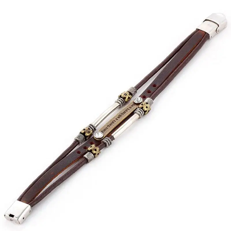 Хит взрывов панк Рок Кристальный браслет пряжка многослойная рука большое