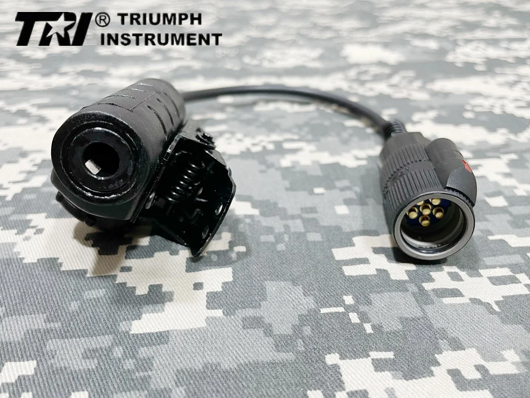 

High Quality U94V2 Waterproof PTT Black Raised 6-Pin Plug With Red Dot