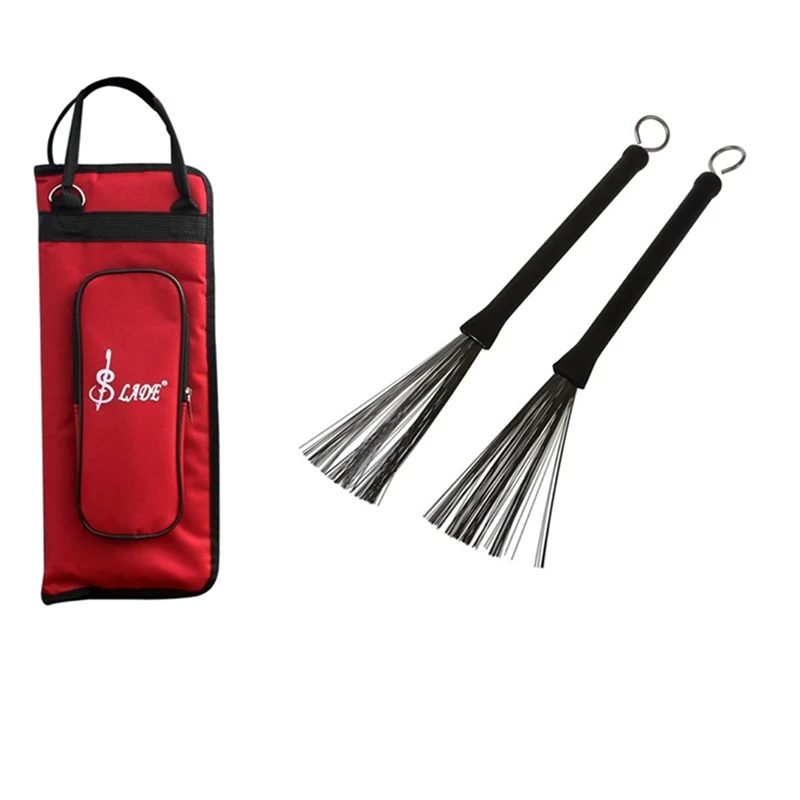 

Drumstick Bag Case Drum Stick Holder Percussion Drum Mallet Bag with Drum Stick Drum Brush, Special Drum Brush