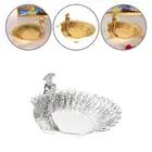 Блюдо для сервировки, привлекательный однотонный печенье для конфет, пирожных, закусочный контейнер, сушеный тарелка для орехов