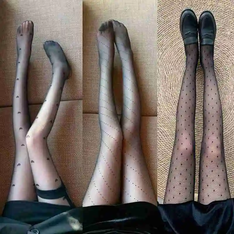 

Female stockings erotic Big Dot Tights Women sexy Pantyhose collant medias dziewczynki femme dla High mujer Thigh de rajst V8I7