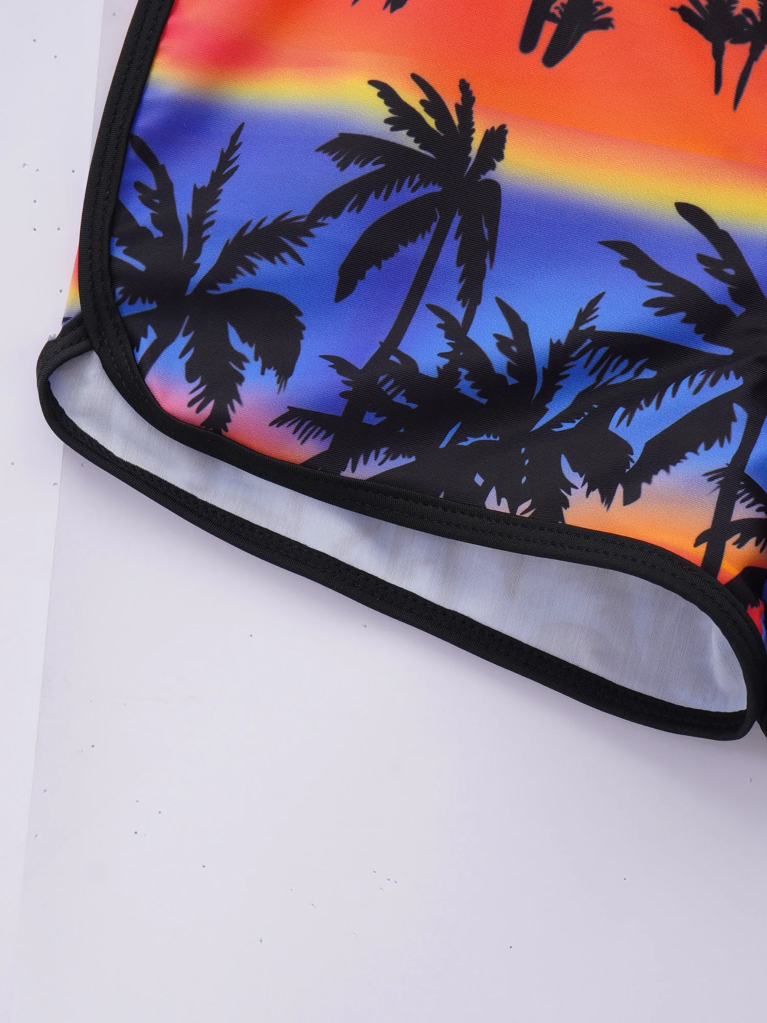 Летний женский купальник из 2 предметов TiaoBug с U-образным вырезом без рукавов со