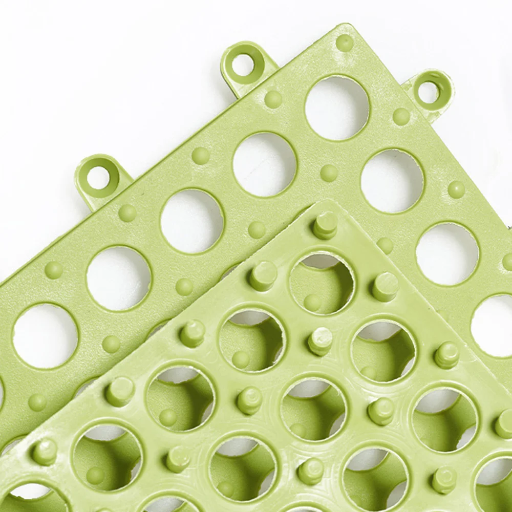 

Splicing Bathroom Mat Non-slip Bath Mats Bathroom Square Pvc Bathmats Home Kitchen Floor Mats For Toilet Shower Mat