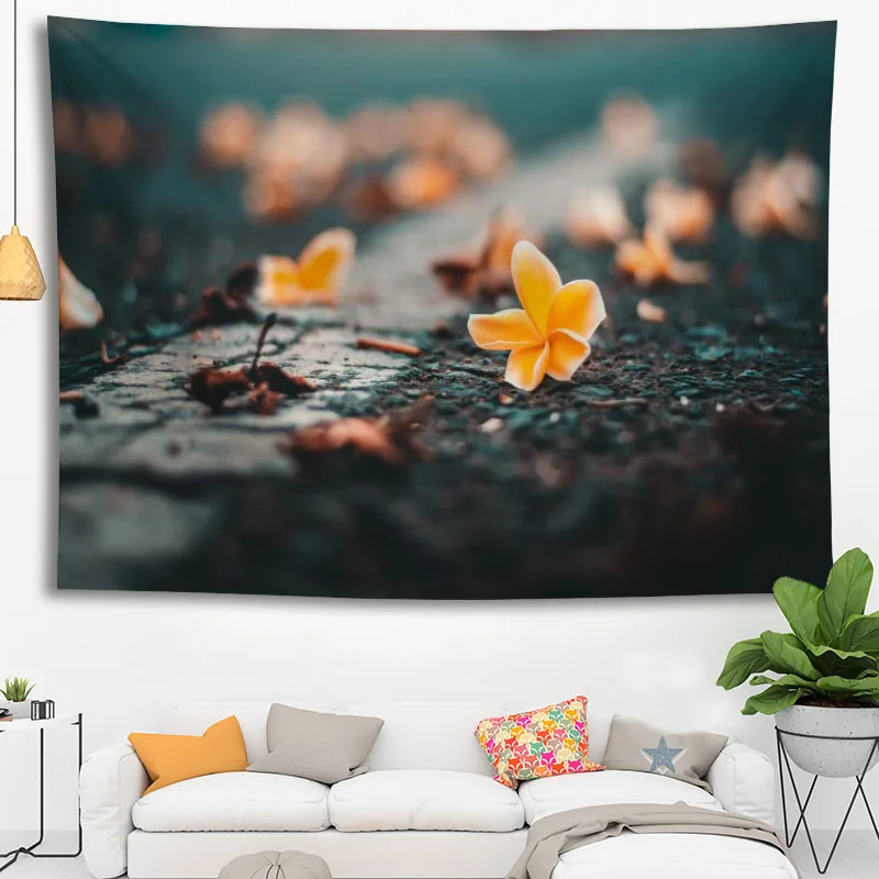 

Гобелен с цветочным рисунком, для украшения дома и вечеринки