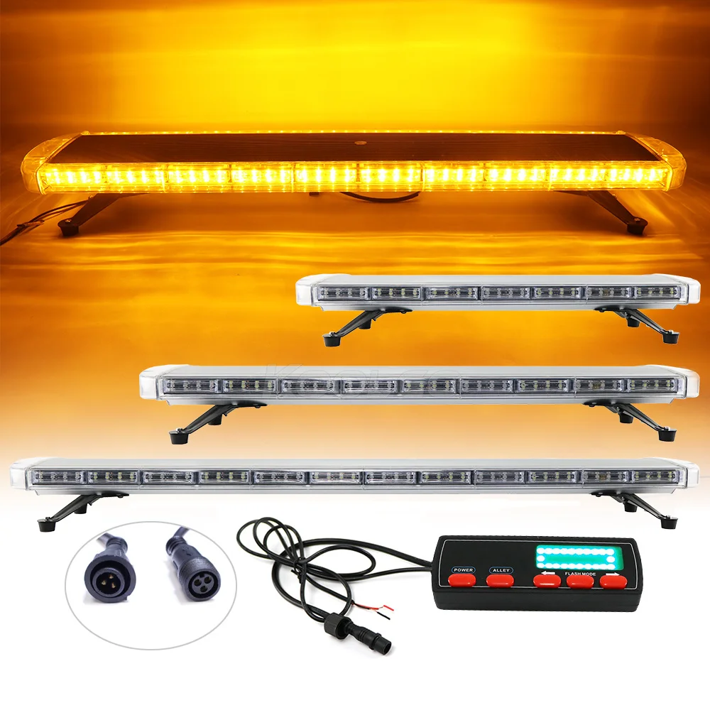 

Amber Red Blue 30" 38“ 47" 55" 63" 72" Car Truck Police LED Flashing Warning Strobe Lightbar Security Signal Emergency Lights