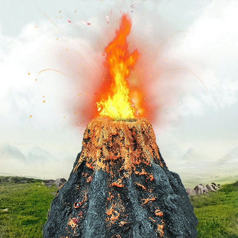 Цельнокроеное платье вулкан камни для сада камней рыбы в аквариуме украшения