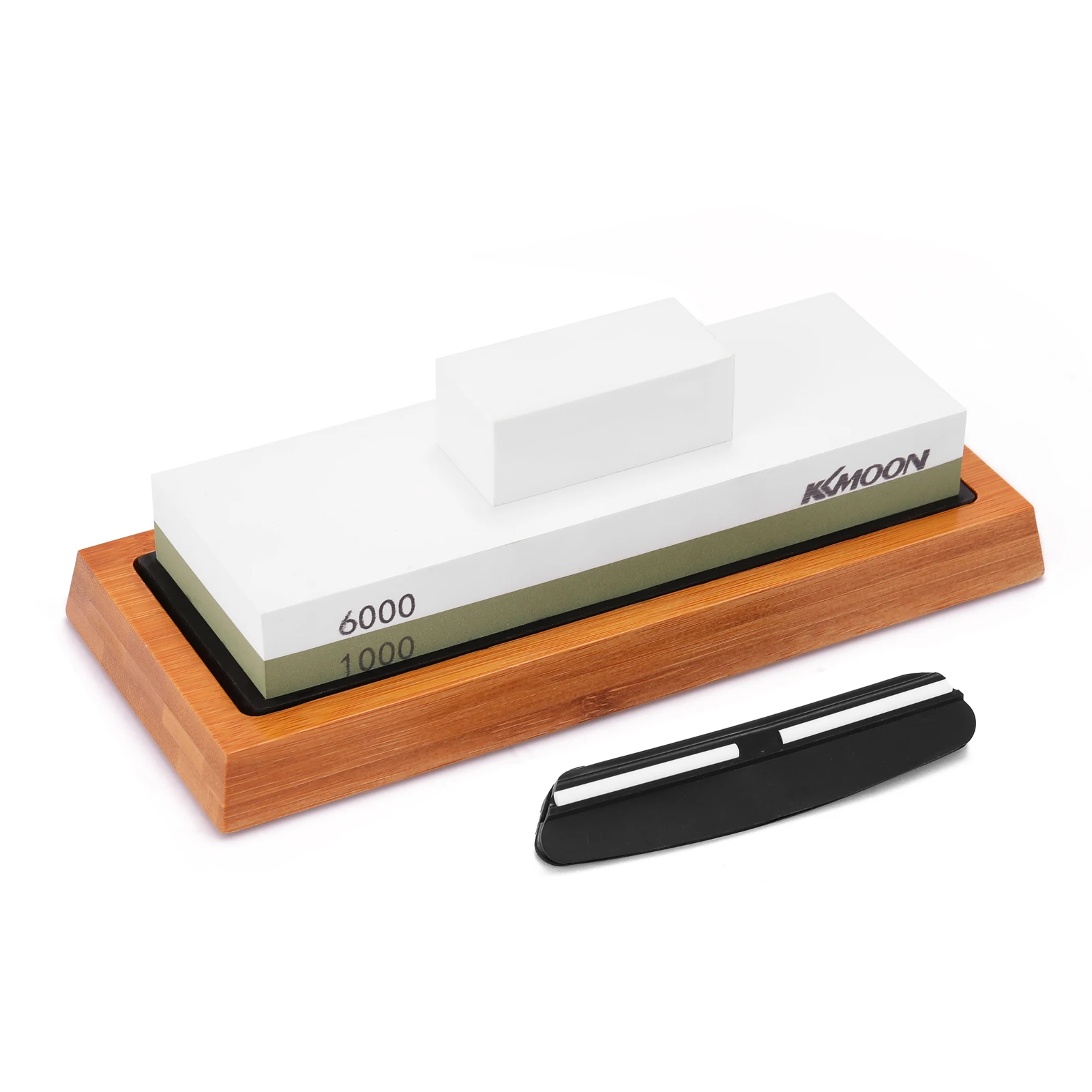 

KKMOON 2021 New 1000#/6000# Premium Whetstone Cut Sharpening Stone Set Sharpener for All Blade Non Slip Base Cutter Sharpener