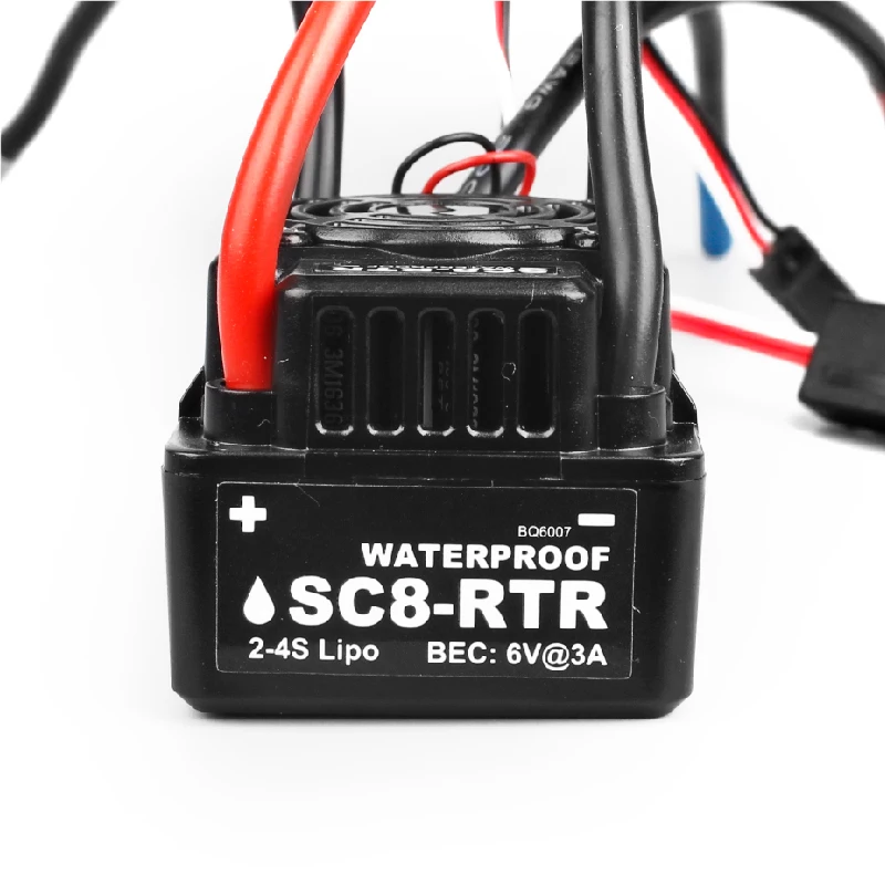 Фото EZRUN WP SC8 водонепроницаемый 120A бесщеточный ESC 1:10 внедорожный большой фут короткий EZRUN WP SC8 водонепроницаемый 120A бесщеточный ESC 1:10 внедорожный большой фут короткий