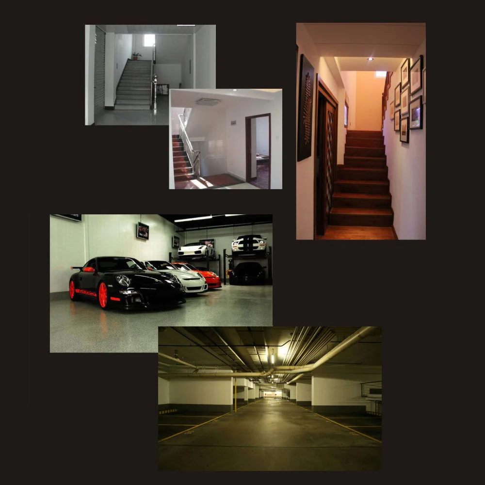 Светодиодный светильник с датчиком движения 2 шт. AC 100 240 В умный радар датчик 7 Вт