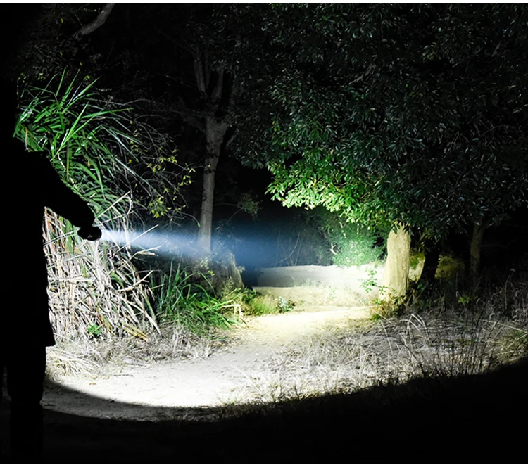 LED Flashlight XHP50.2 Powerful Flashlight USB Rechargeable Torch Zoom LED Torch Waterproof Flashlight by 18650 Battery