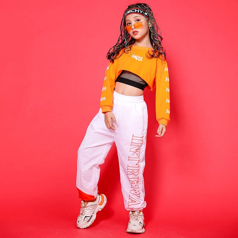 Детская одежда в стиле хип-хоп толстовка свитшот топ укороченные повседневные