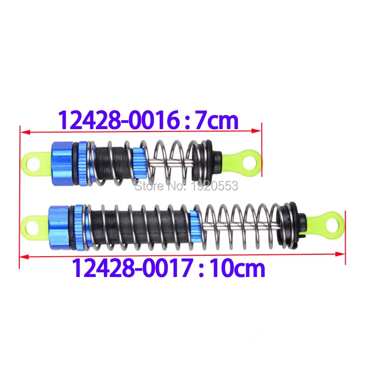 Передний амортизатор Wltoys 12428 0016 0017 задний запасные части аксессуары для WLtoys 12423 1/12