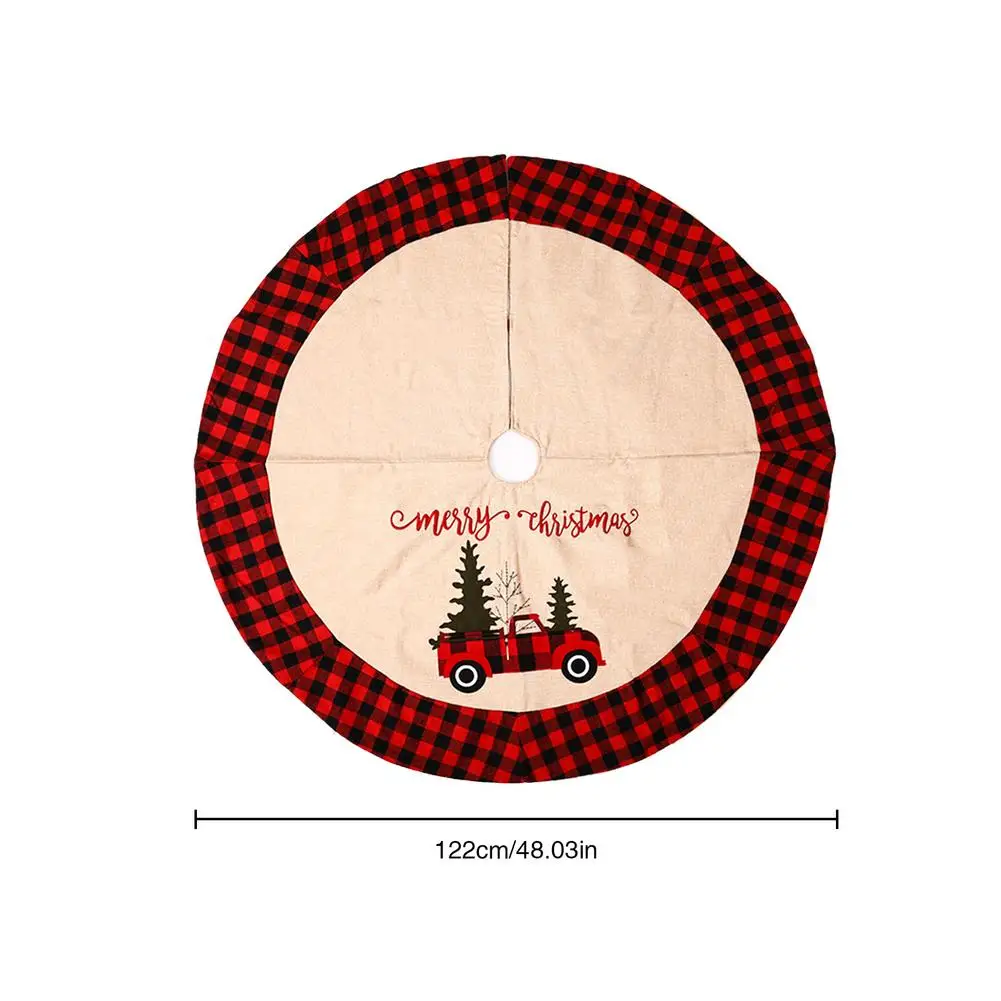 Юбка в черно красную клетку для фермы юбка елки рождественской реквизит