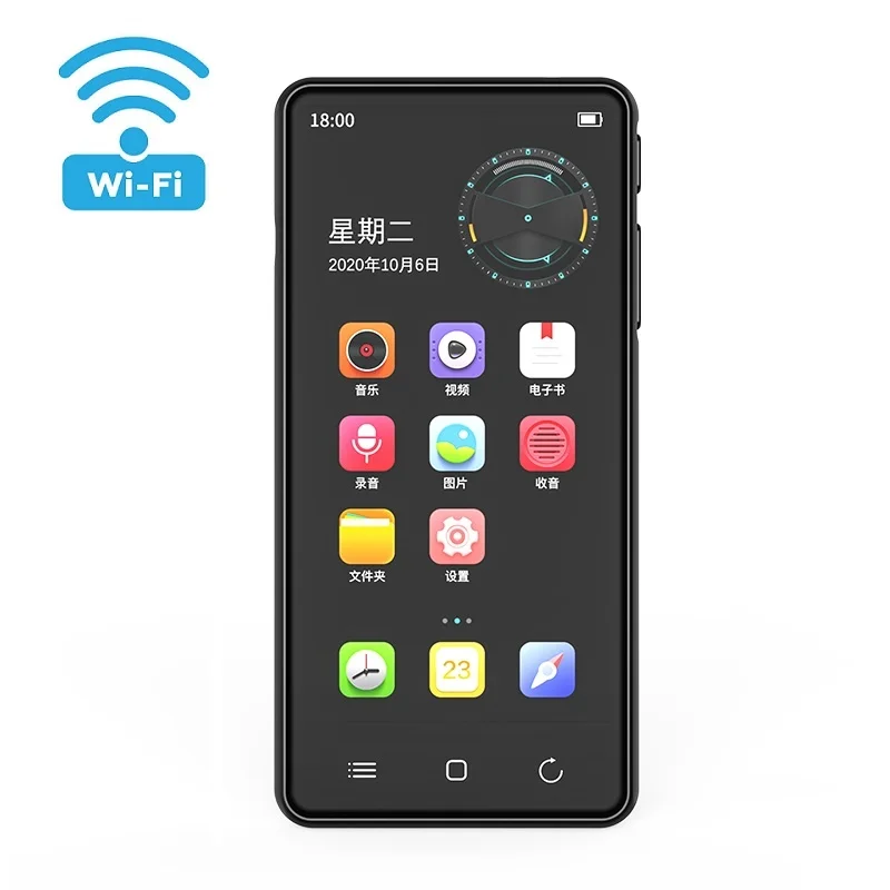 

H8 WIFI Android MP3 player Bluetooth 5.0 Touch Screen 4.0inch 16GB music mp3 player with Speaker,FM,E-book,Recorder,Video