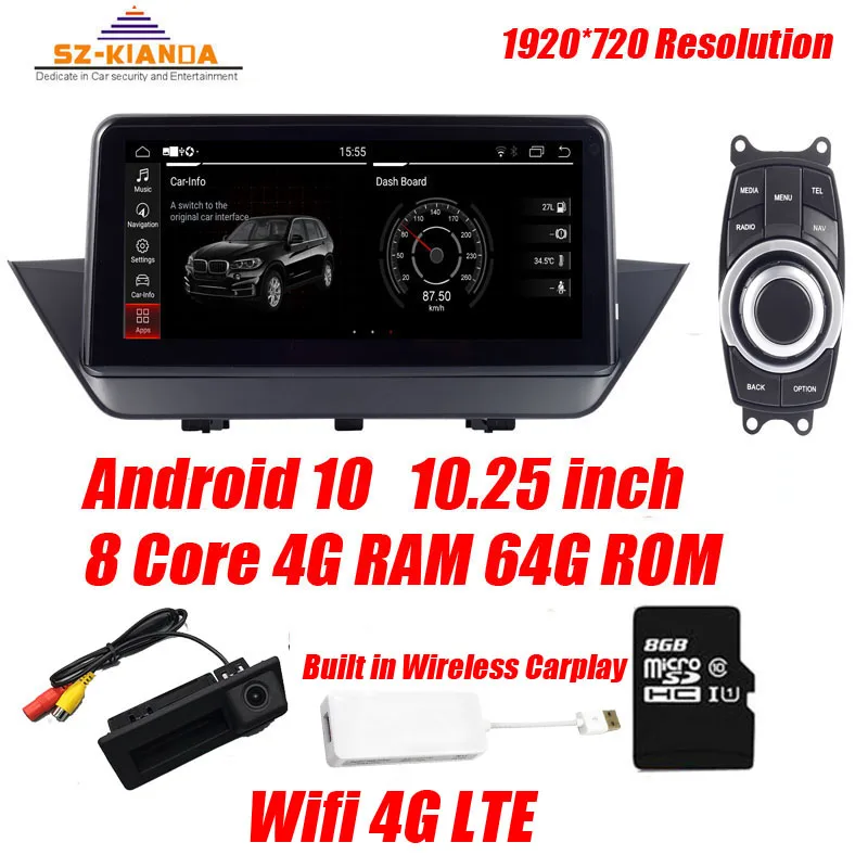 

Автомобильный dvd-плеер 10,25 дюймов, HD, Android 10,0, для BMW X1, E84, 2009-2015