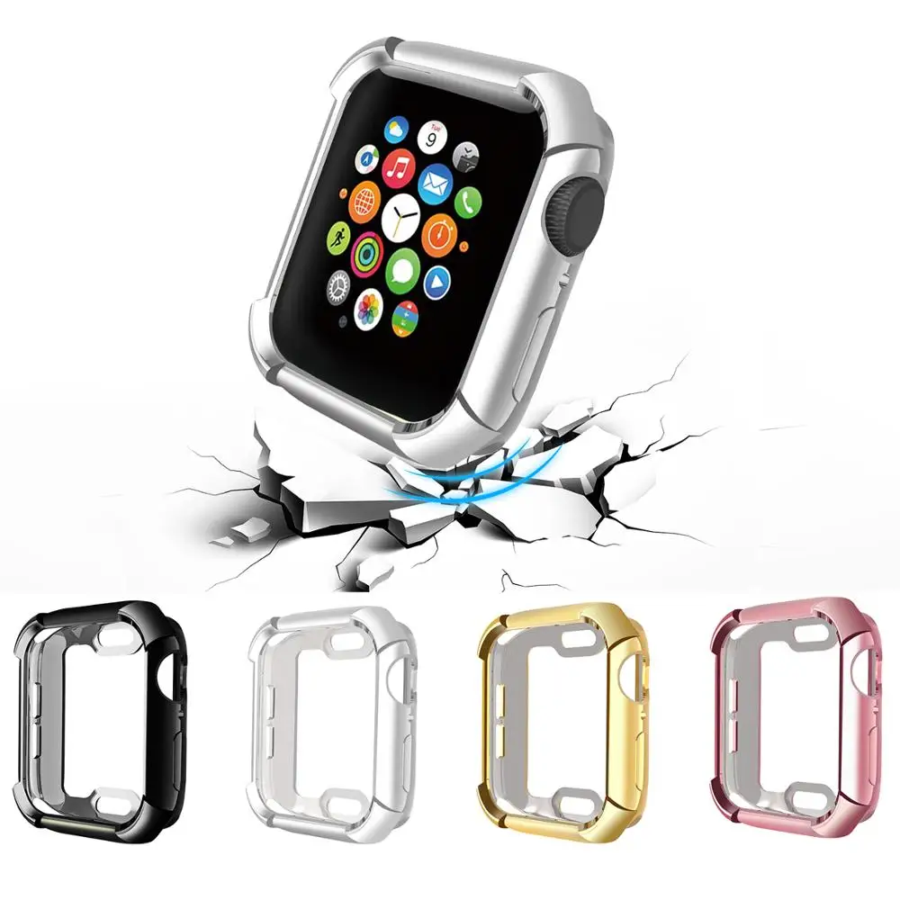 Чехол для часов Apple Watch 5/4/3/2/1 40 мм 44 чехол из ТПУ с полной защитой от падения IWatch Series