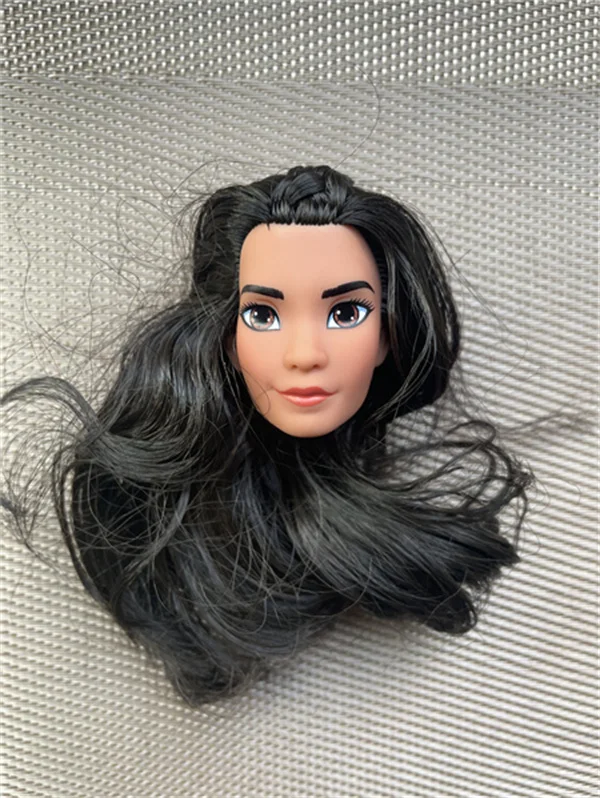 Милая принцесса Эльза Анна Русалка Моана кукла головы длинные волосы Детская