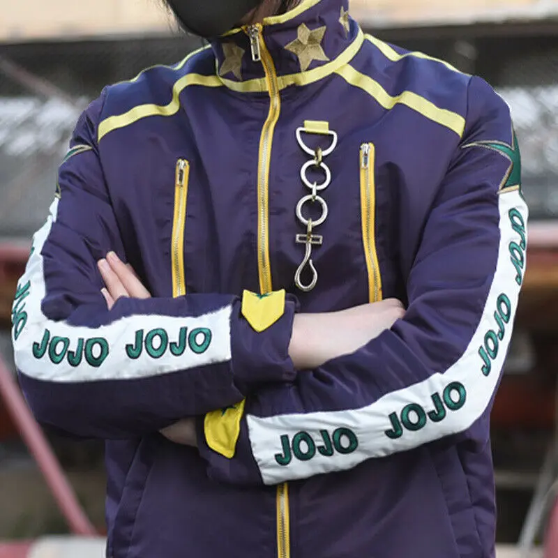 Мужская бейсбольная куртка форменная из аниме Невероятные приключения Джоджо