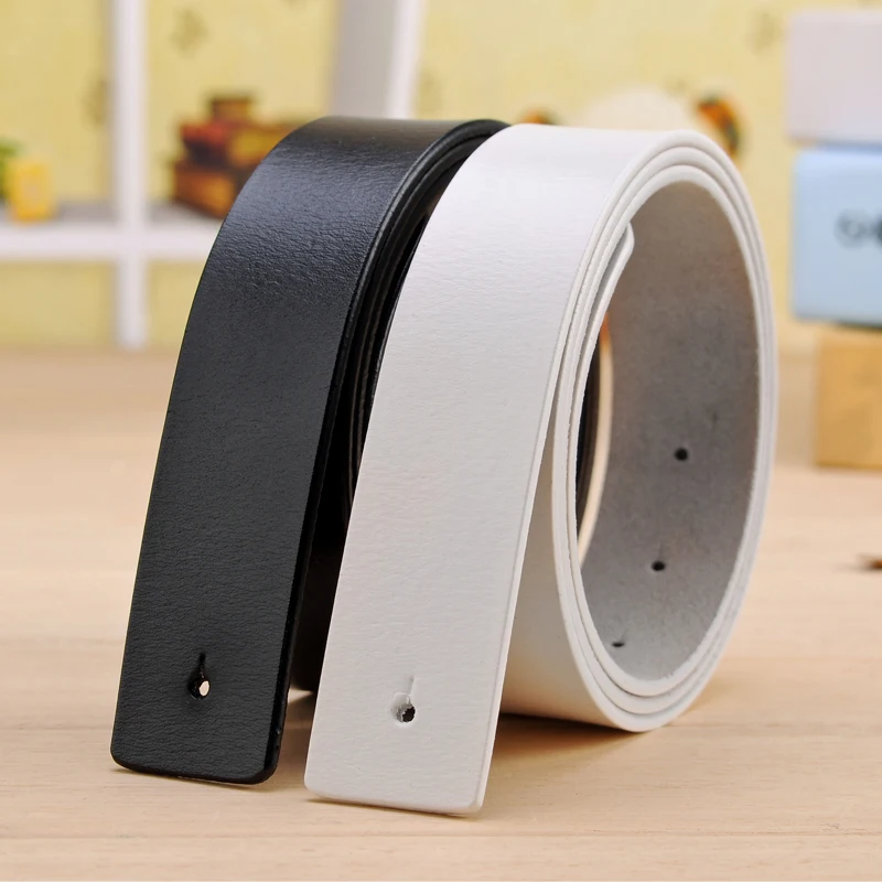 

No buckle Fashion Unisex Genuine Leather Belts For Women Designer Belts Men High Quality Leather Belt Luxury waistband