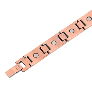 

Mocris 99.9% Pure Copper Cross Men Energy Magnetic Adjustable Bracelet for Male