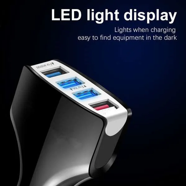 Автомобильное зарядное устройство Quick с несколькими интерфейсами для автомобиля