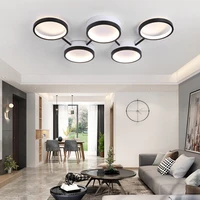modern led ceiling lights remote control for living room bedroom 24w 32w 40w 120w black white indoor plafond lamp flush